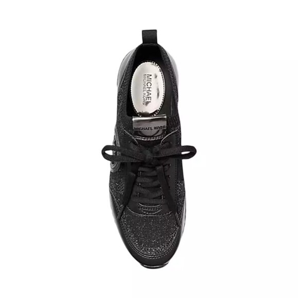 MICHAEL Michael Kors Jenkins Metallic Stretch Knit Trainer Sneakers - Picture 5 of 6